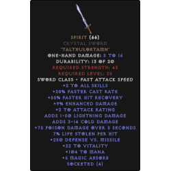 Spirit CS - 30-34% FCR 89-112 Mana 3-8 MA