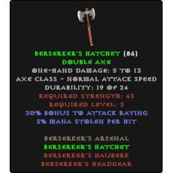Berserker's Hatchet