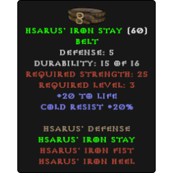 Hsarus' Iron Stay