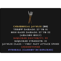10x Unid Rare Ceremonial Javelin