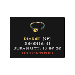10x Unid Rare Diadem