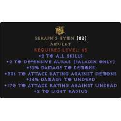 Seraph's Hymn +1 Def Auras