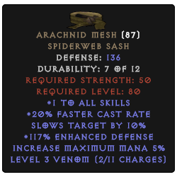 Arachnid Mesh - 120% ED - Perfect