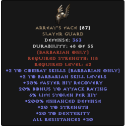 Arreat's Face 200% ED 6% LL