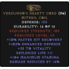 Verdungo's Hearty Cord - 15% DR