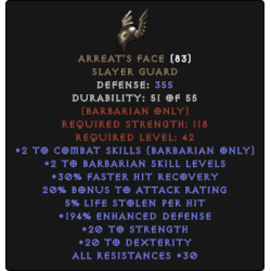 Arreat's Face - 150-179% ED