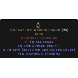 Bul-Kathos' Wedding Band 5% ll