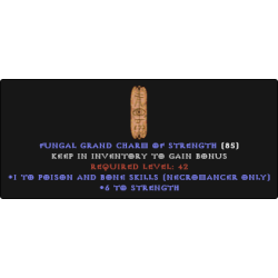 Necromancer Poison & Bone Skiller +6 STR