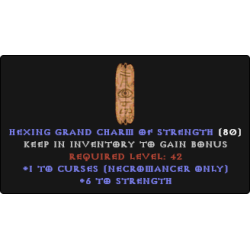Necromancer Curses Skiller +6 STR