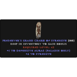 Paladin Defensive Auras Skiller +6 STR