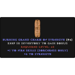 Sorceress Lightning Skiller +6 STR