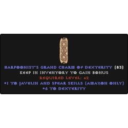 Amazon Javelin Skiller +6 DEX