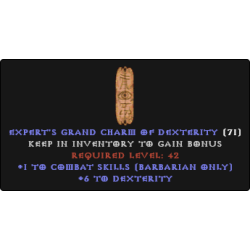Barbarian Combat Skiller +6 DEX