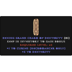 Necromancer Curses Skiller +6 DEX