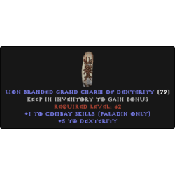 Paladin Combat Skiller +6 DEX