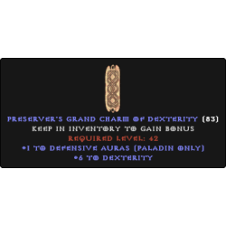 Paladin Defensive Skiller +6 DEX