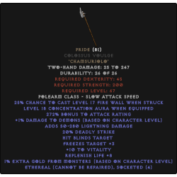 Pride CV -16-19 Conc - Colossus Voulge - Ethereal -